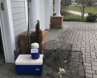 Lot of crab pots , coolers