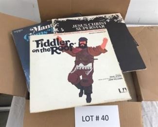 Lot of vinyl records and books 