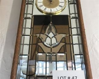 Stained Glass style wall clock