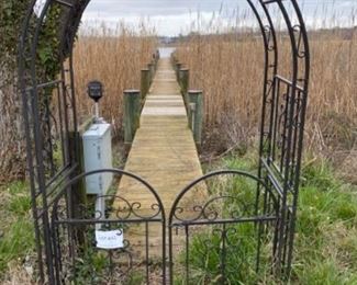outdoor metal archway