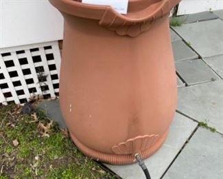 large rain barrel