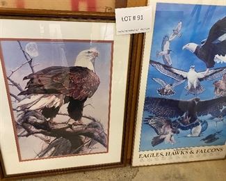 signed eagle art by John Swatsley 