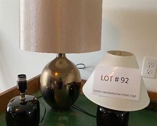 lot of 3 decorative lamps