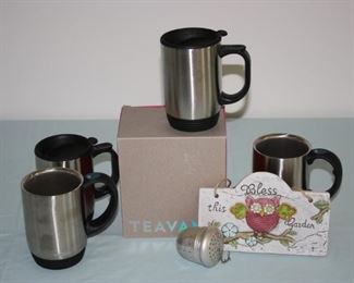 #69  Teavana Thermal mug lot +     