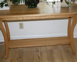 #81  Solid Oak Sofa Table        