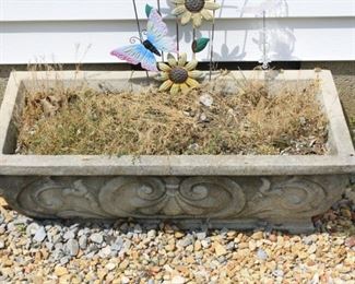   Large Concrete Planter Great Condition    