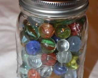 117f.   Approximately 120 Vintage Marbles     