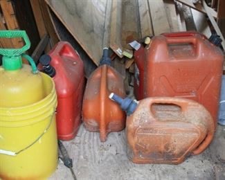 Assorted Fuel Cans