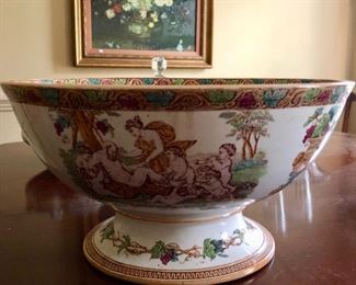 Furnval ironstone punch bowl 