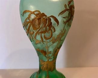 Mont Joye Cameo glass vase