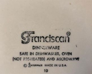 Franciscan Dinnerware