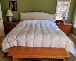 Crate Barrell Bed and Headboard