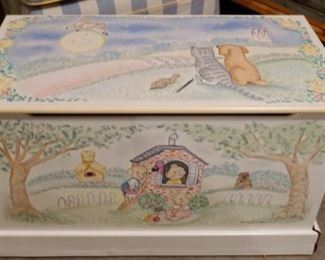 $35 Noah's Ark Toy Box( has some damage bottom right)