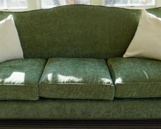 $500 Custom Green Soft Plush Couch 