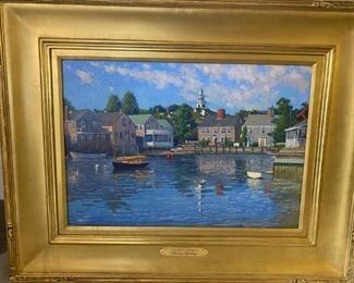 $2495 Thomas Dunlay O/C Painting titled " Easy Street " 