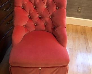 $75 Red Slipper Chair