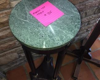 Gorgeous marble top plant stand/table