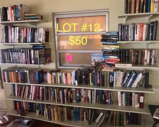 lot No.12 includes tons of books
