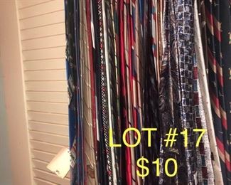 Lot No. 17 Many ties both vintage and modern