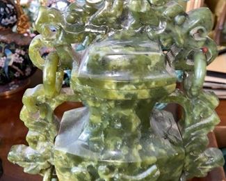 12” jade /jadeite urn $250