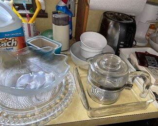 Pyrex coffee pot sold, other items still for sale