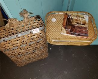 New Wall Basket-$25
Trays-$3 each 1 is white SOLD
Flea Market Decorating Book-$15