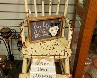 Vintage Stool-$45
Love You Always-$15
Bloom-$13