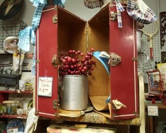 Bonnets-$12 each
Red Case-$18 
Sugar Tin with Berries-$5SOLD
Sewing Box with goodies-$30