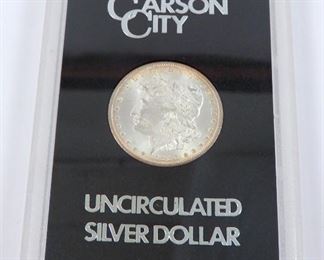 Carson City UNC silver dollar