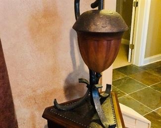 Acorn lamp $58.00 measuring 21 inches tall.