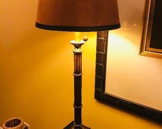 Lamp $68.00 w/ gold inside lamp shade
