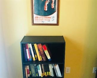 Black bookshelf $30.00 (picture on wall & books not available)