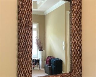 Mirror 31.5” wide x 47” tall woven frame $110.00