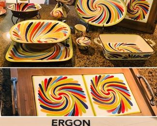 Gail Pittman Ergon Tango pattern SET priced @ $245.00 (plate stand not included)
