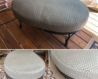 Meadowcraft ottoman priced at $99.00 measuring 18 inches tall x 42 long x 27 inches wide