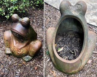 Concrete frog planter $44.00