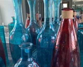 Large glass bottle, $30