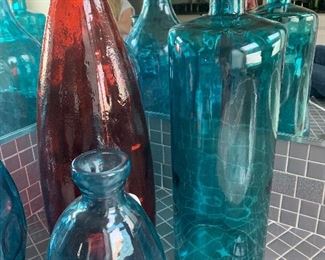 Medium glass bottle, $20