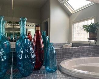 5 glass bottles, individually priced or $85 for lot