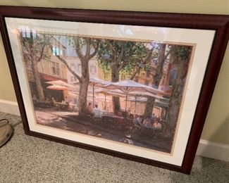 Framed print, $45