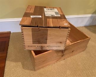 Wine boxes, $5 each