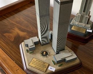 Danbury Mint Twin Towers Commemorative Sculpture, $80