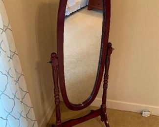 Floor mirror, as-is, left screws stripped, $15