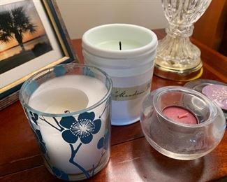 Candle lot, $6