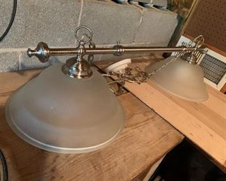 Pool table light, $45