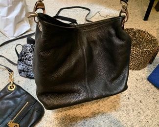 Leather handbag, $15