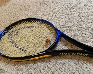 Agassi Defiant racquet, $20
