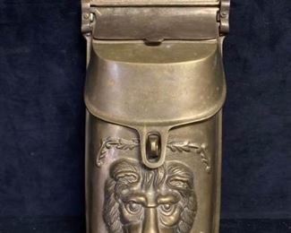 025 Vintage Lion Head Wall Mount Letter Box
