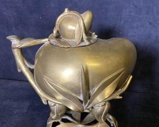 004m Antique Brass Incense Burner Censer