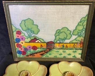 Frankoma candle holders